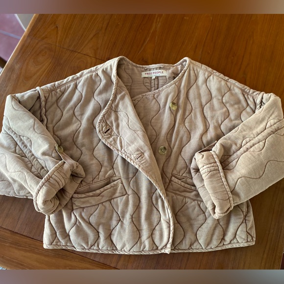 Free People New✨ Quilted bomber jacket - Picture 3 of 13